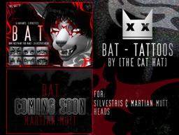 THE CAT HAT - BAT BoM Tattoos for Silvestris  Martian Mutt